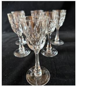 Set of 6 Hawkes Crystal “Sierra” Cordial Glasses  4 inches